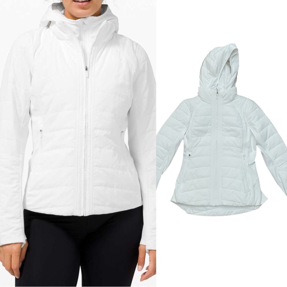 Lululemon Another Mile Jacket in White SIZE 6